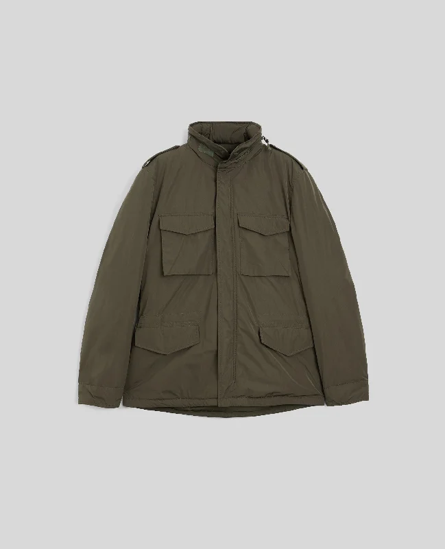 MINI FIELD JACKET VENTO IN TAFFETA DI NYLON - MILITARE