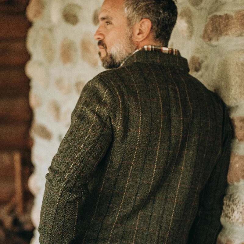 The Ojai Jacket in Olive Tweed Herringbone