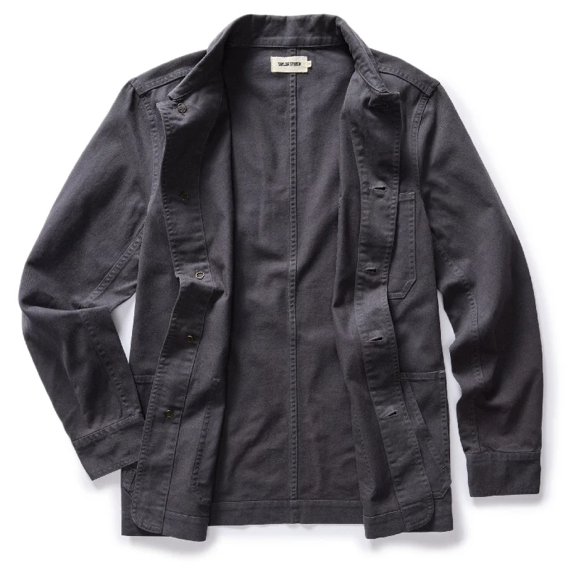 The Ojai Jacket in Organic Charcoal Foundation Twill