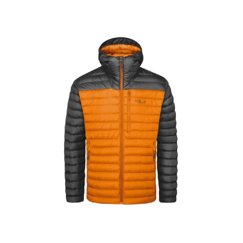 Rab Men's Microlight Alpine Down Jacket (Graphene/Marmalade)