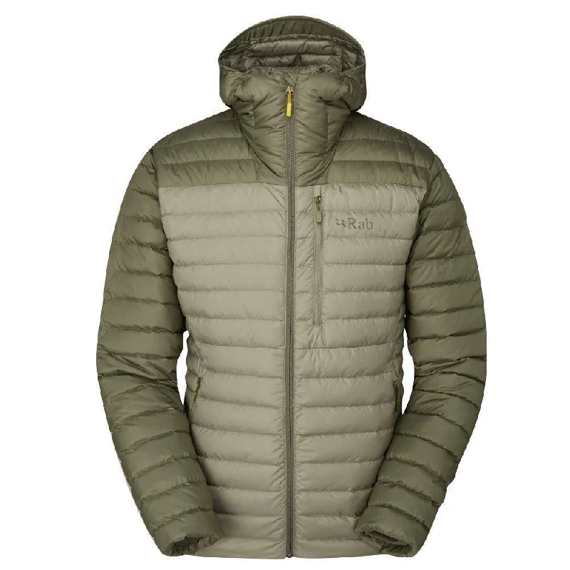 RAB Men's Microlight Alpine Down Jacket (Light Khaki/Stone)