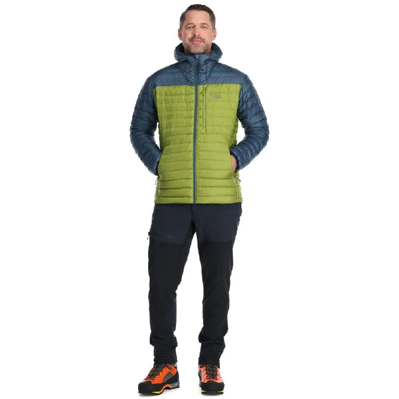 Rab Men's Microlight Alpine Down Jacket (Orion Blue/Aspen Green)