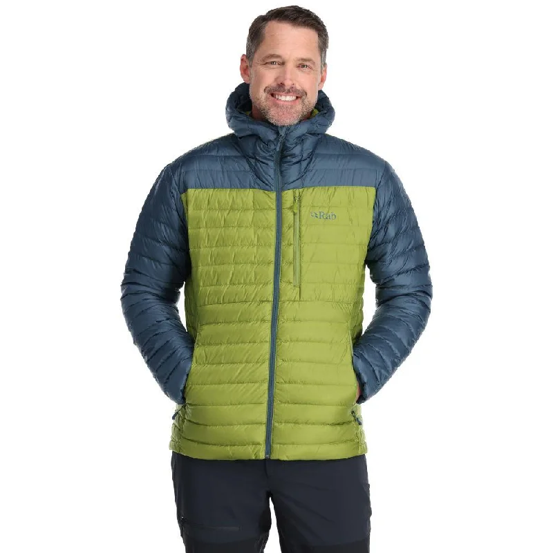 Rab Men's Microlight Alpine Down Jacket (Orion Blue/Aspen Green)