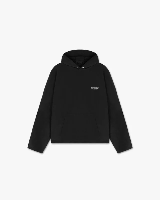 Represent Owners Club Hooded Pullover - Black