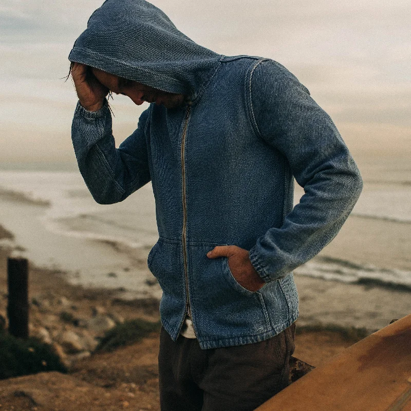 The Riptide Jacket in Washed Indigo Twill