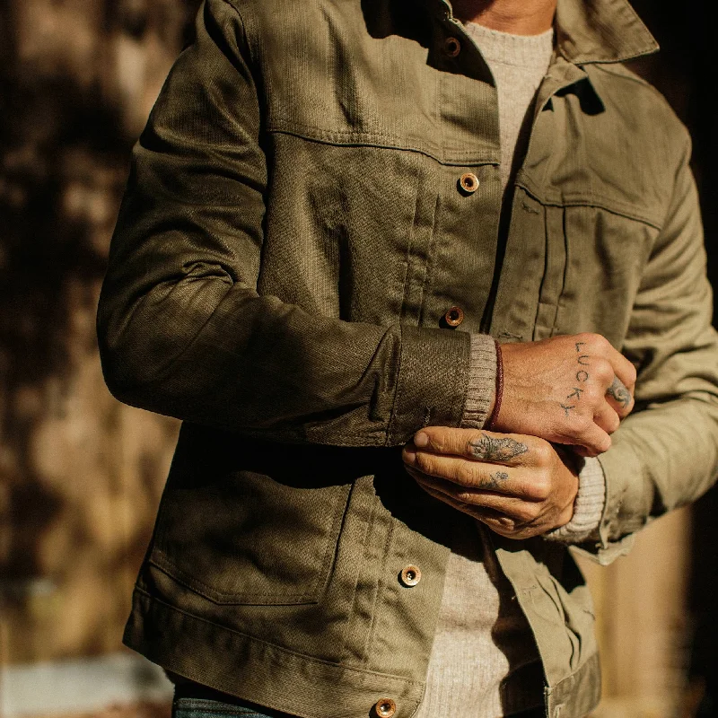 The Ryder Jacket in Yoshiwa Mills Olive