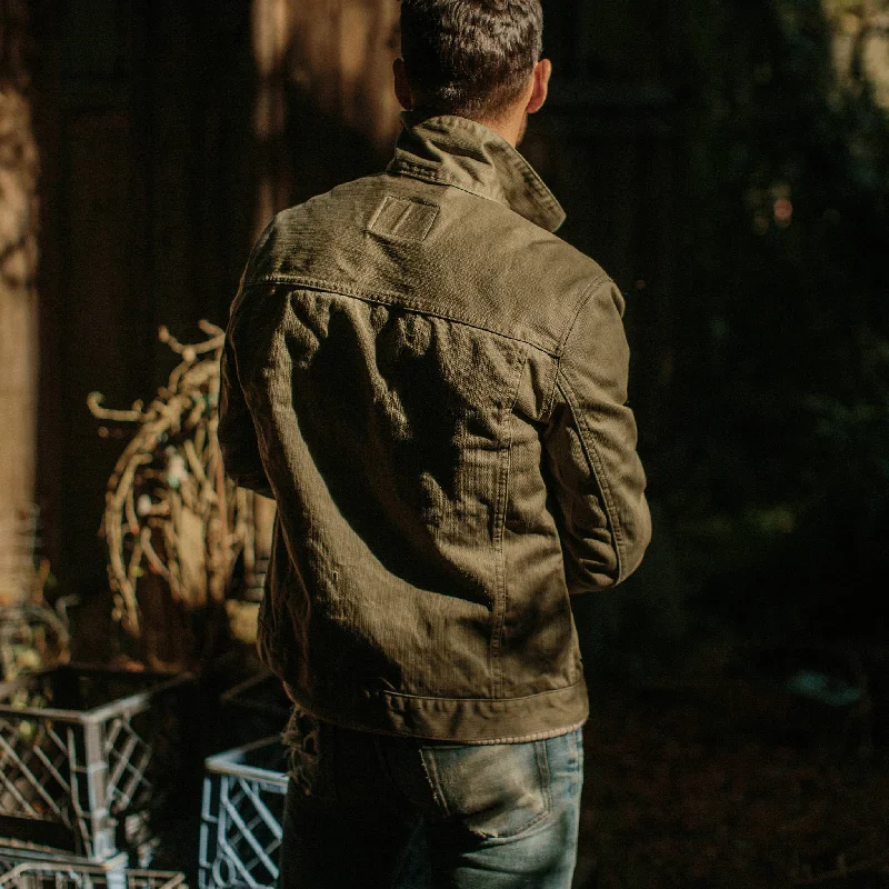 The Ryder Jacket in Yoshiwa Mills Olive