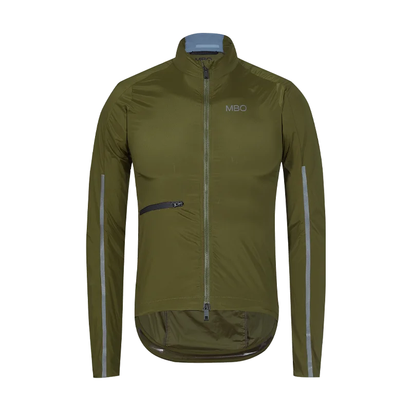 Men's Prime Lightweight Wind Packable Jacket W040-Olive Green