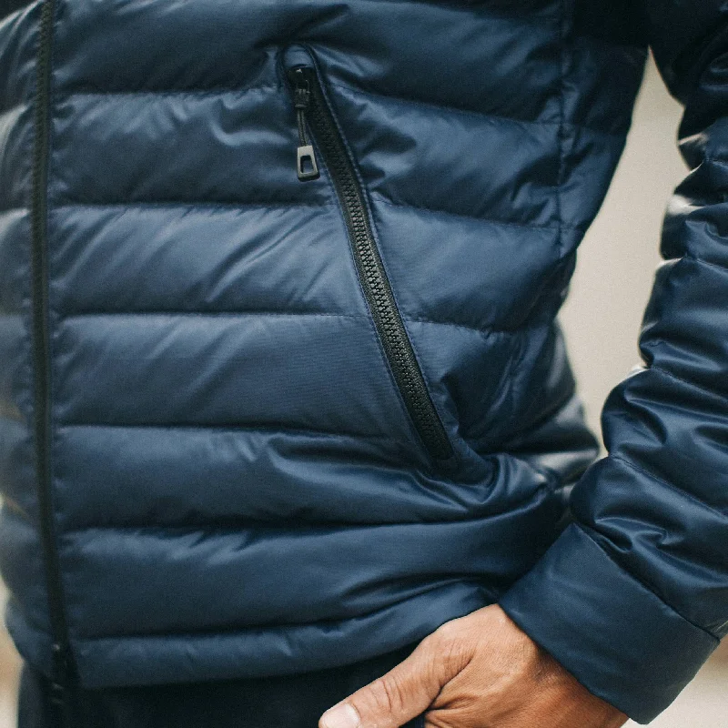 The Taylor Stitch x Mission Workshop Farallon Jacket in Midnight Blue