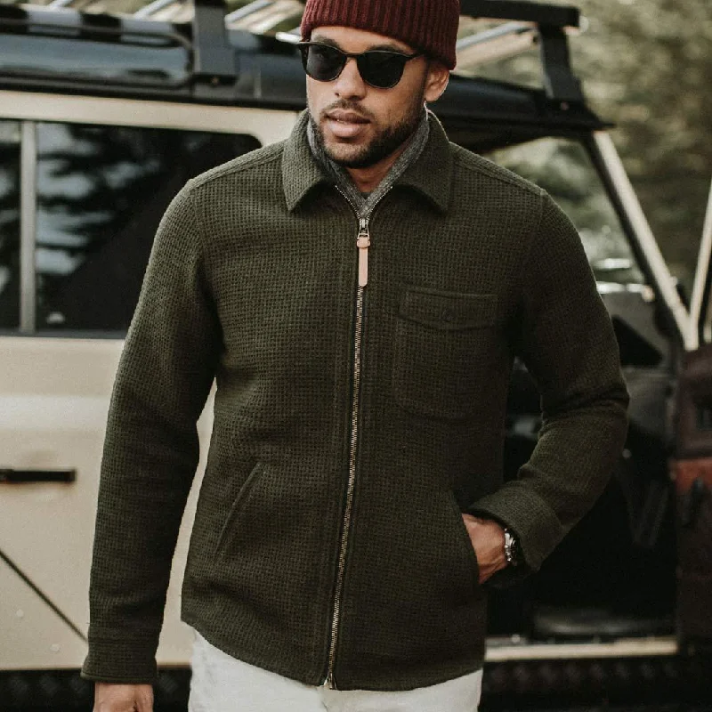 The Coit Jacket in Olive Waffle