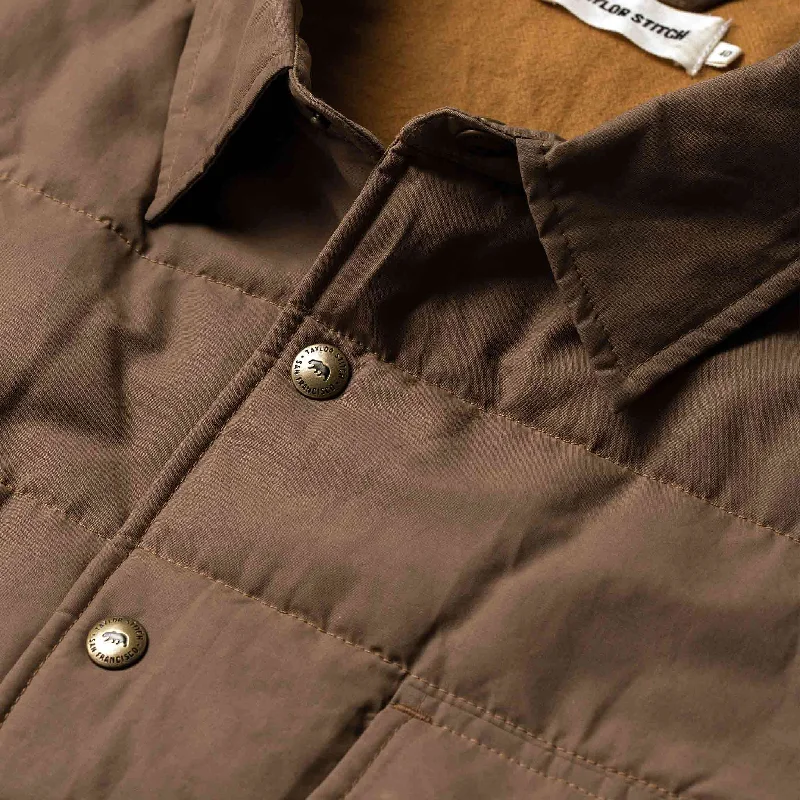 The Garrison Shirt Jacket in British Khaki Dry Wax