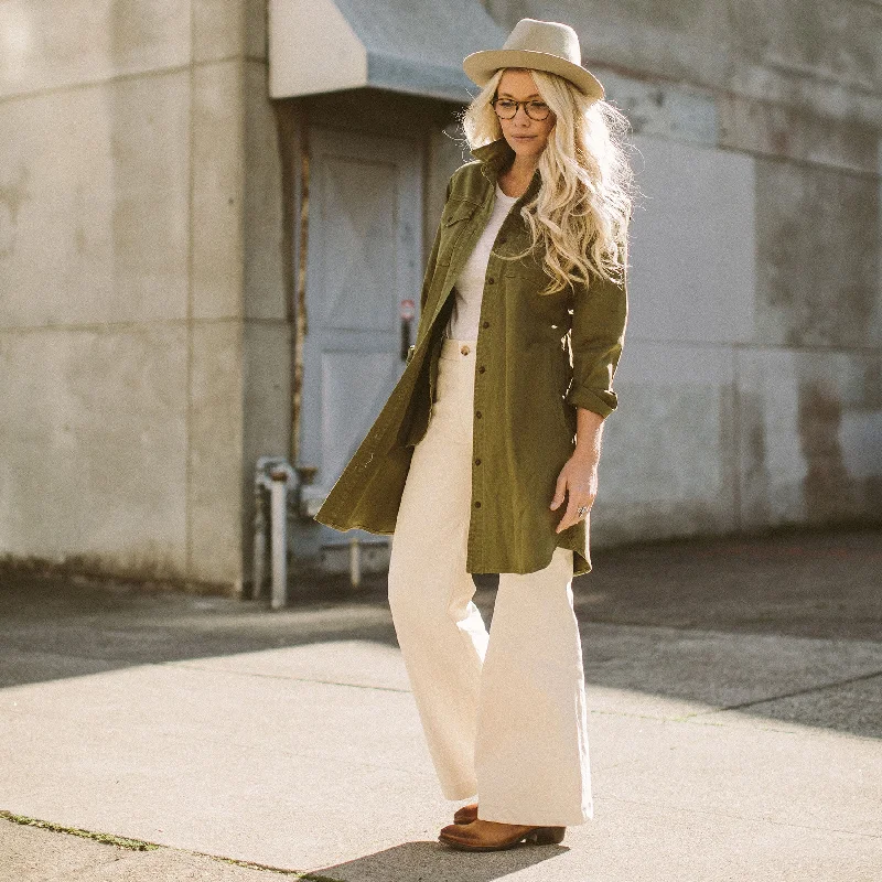 The Trench Dress in Army Green