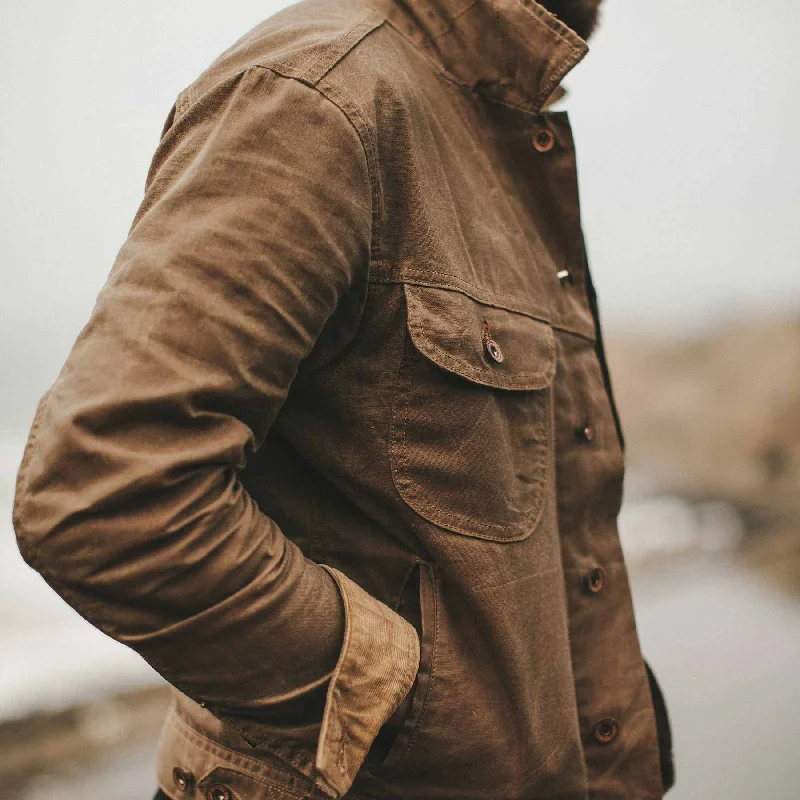 The Long Haul Jacket in Field Tan Waxed Canvas