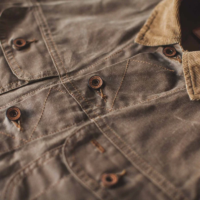 The Long Haul Jacket in Field Tan Waxed Canvas