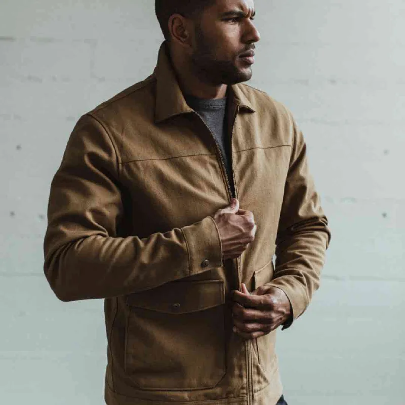 The Mechanic Jacket in British Khaki Boss Duck