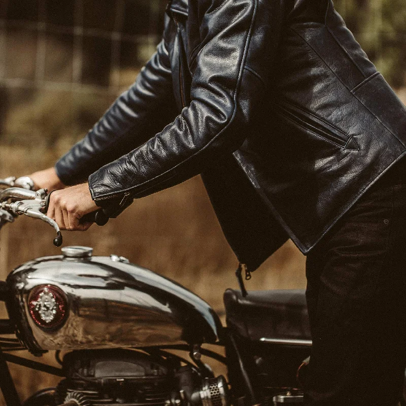 The Moto Jacket in Midnight Steerhide