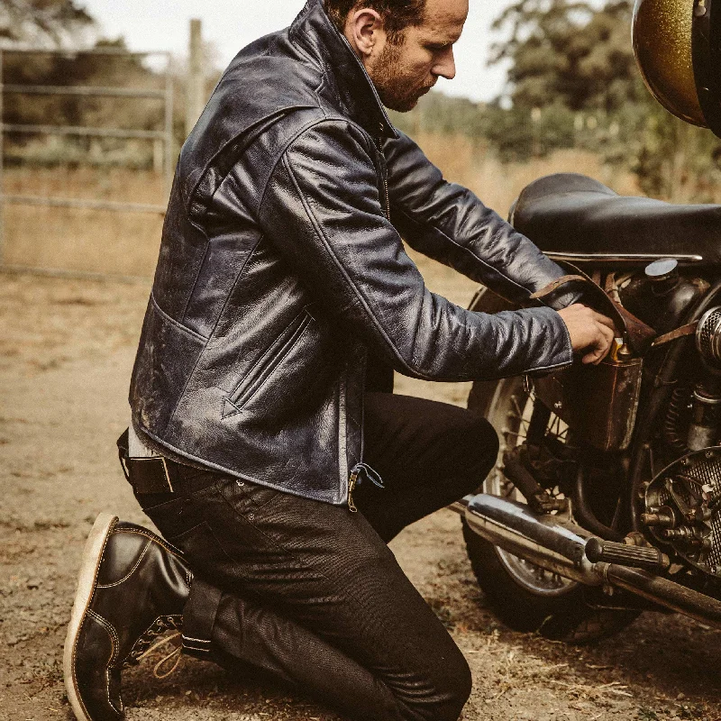 The Moto Jacket in Midnight Steerhide