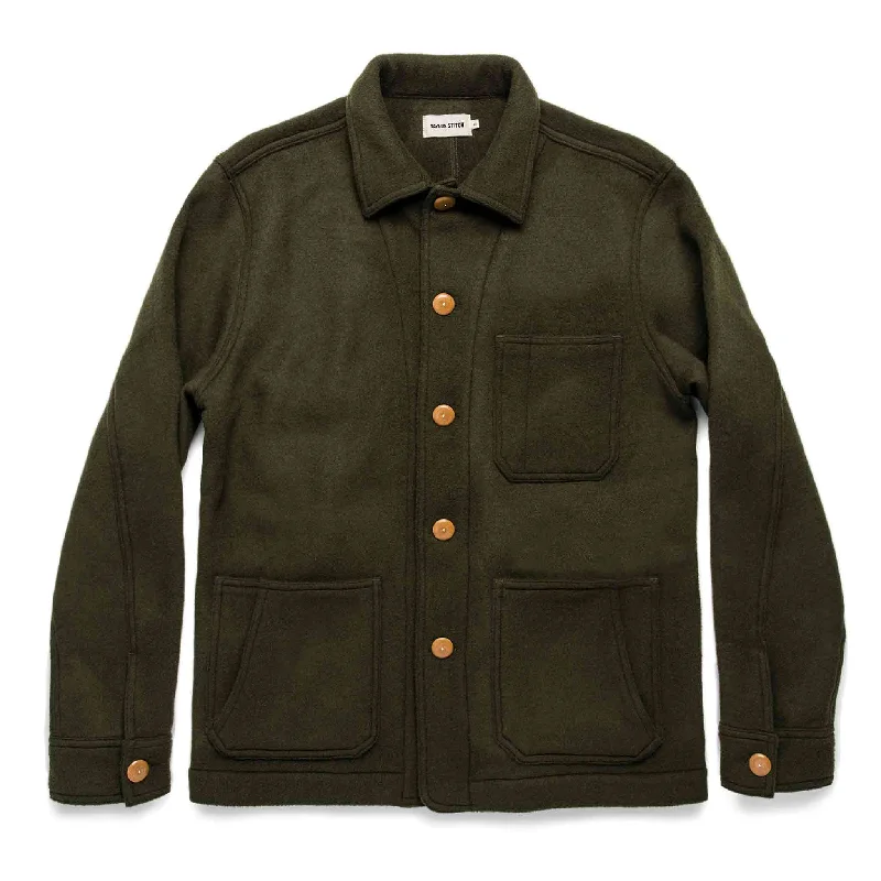 The Ojai Jacket in Olive Wool