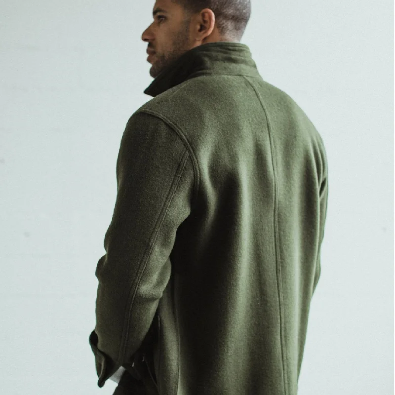 The Ojai Jacket in Olive Wool