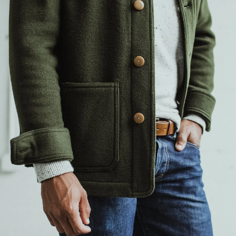 The Ojai Jacket in Olive Wool