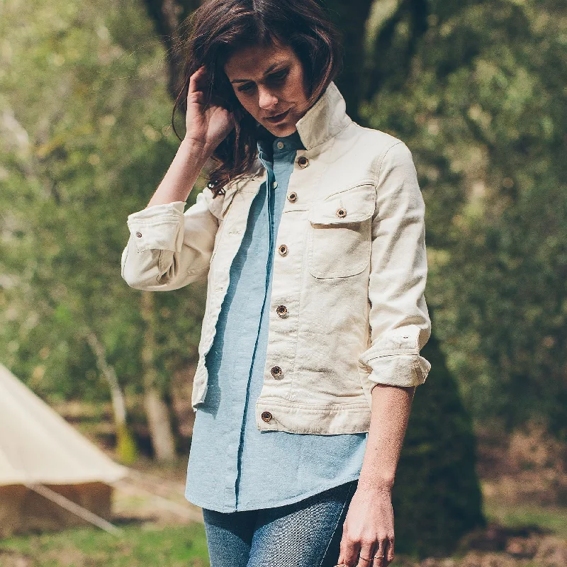 The Pacific Jacket in Natural Denim