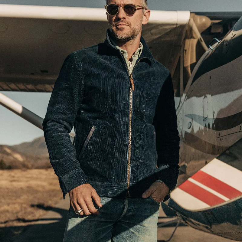 The Piston Jacket in Indigo Corduroy