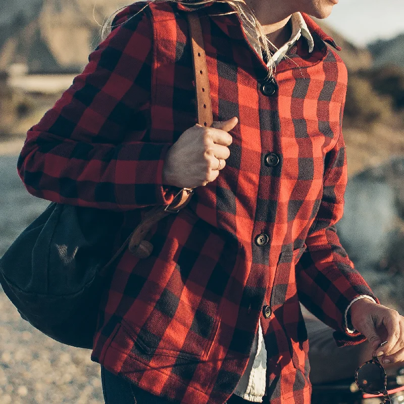 The Ryder Jacket in Red Buffalo Plaid