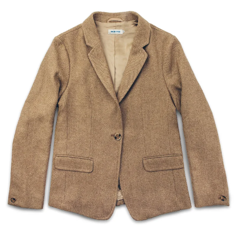 The Telegraph Blazer in Camel Italian Herringbone