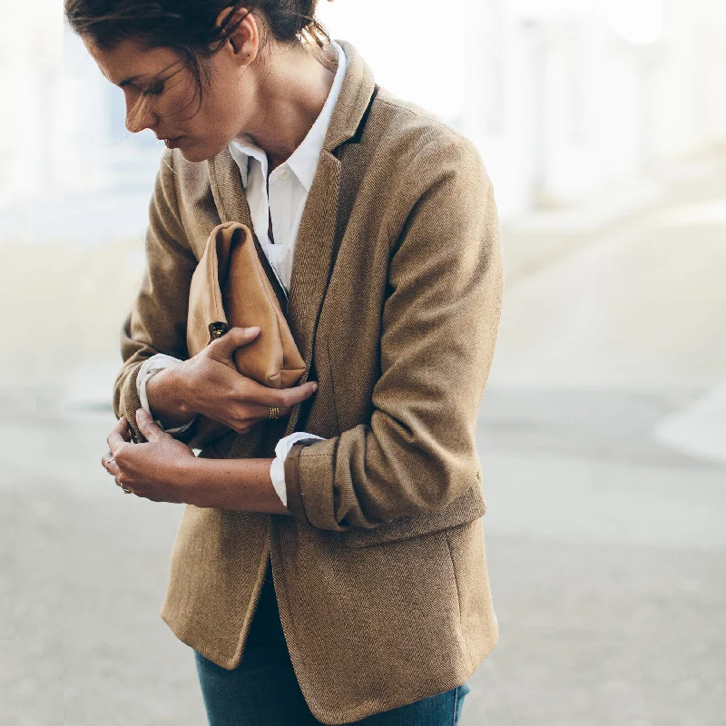 The Telegraph Blazer in Camel Italian Herringbone