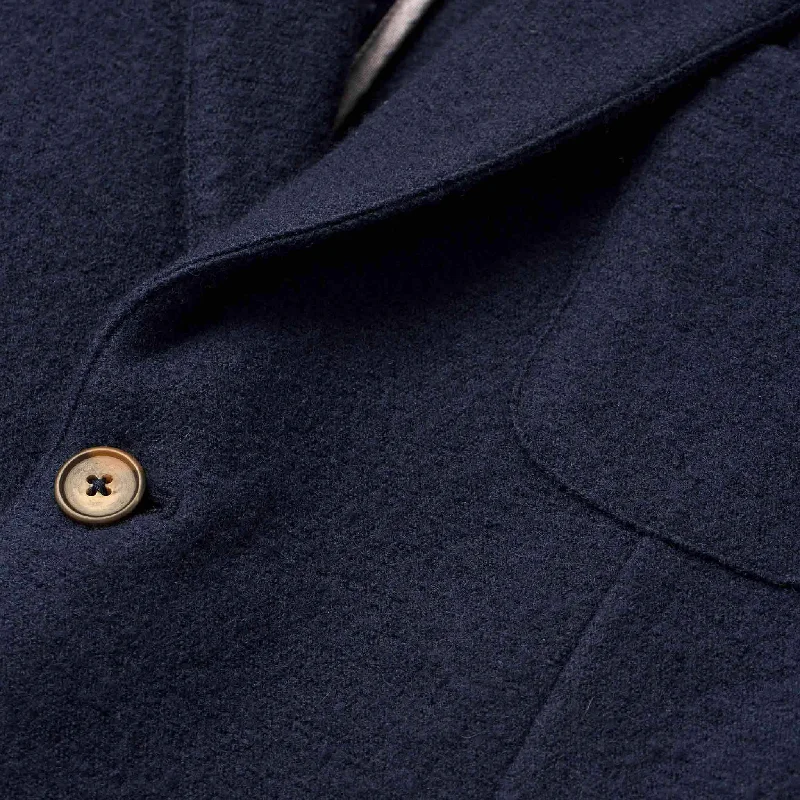 The Telegraph Jacket in Navy Boiled Wool