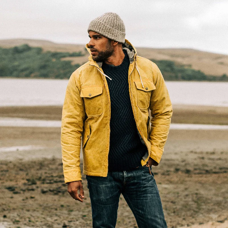 The Winslow Parka in Mustard Waxed Canvas