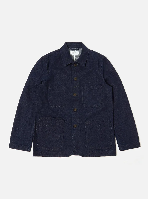 Universal Works Bakers Jacket in 11oz Indigo Denim