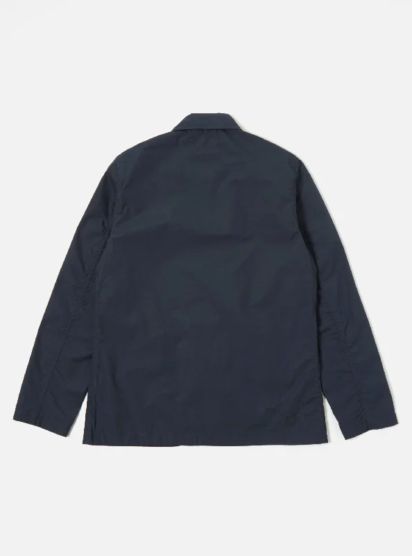 Universal Works Bakers Jacket in Navy Recycled Poly Tech