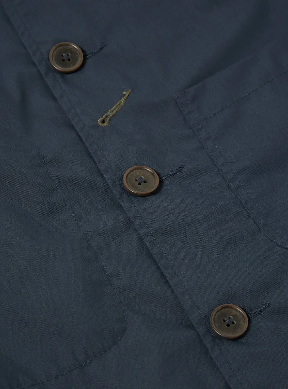 Universal Works Bakers Jacket in Navy Recycled Poly Tech