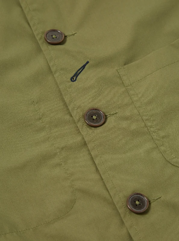 Universal Works Bakers Jacket in Olive Recycled Poly Tech