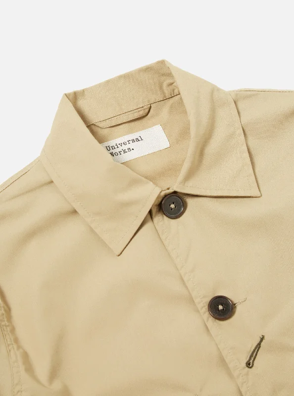 Universal Works Bakers Jacket in Sand Recycled Poly Tech