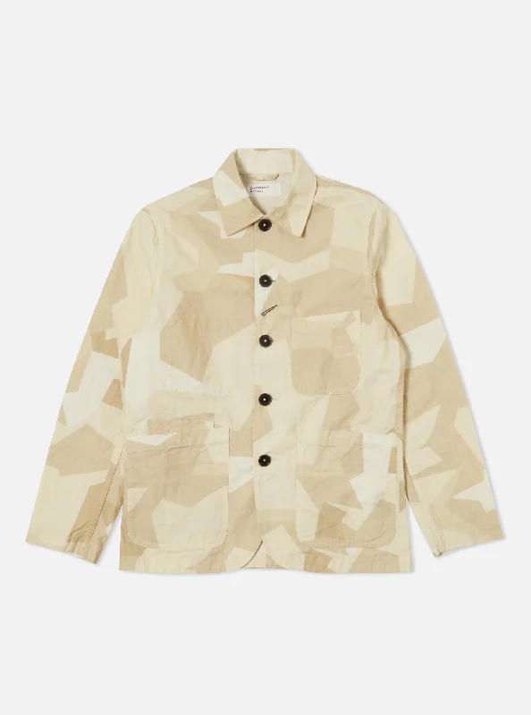 Universal Works Bakers Jacket in Sand Swedish Camo