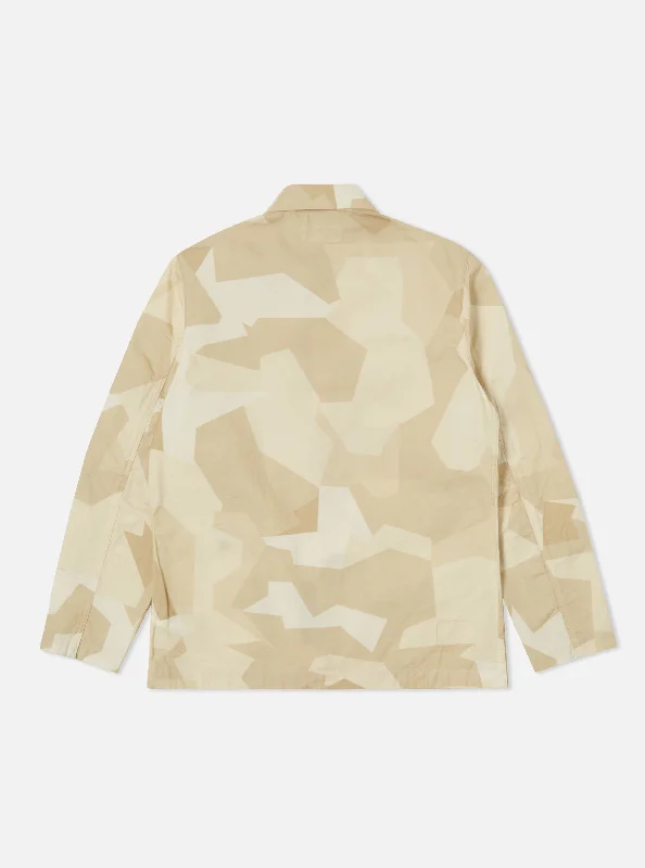 Universal Works Bakers Jacket in Sand Swedish Camo