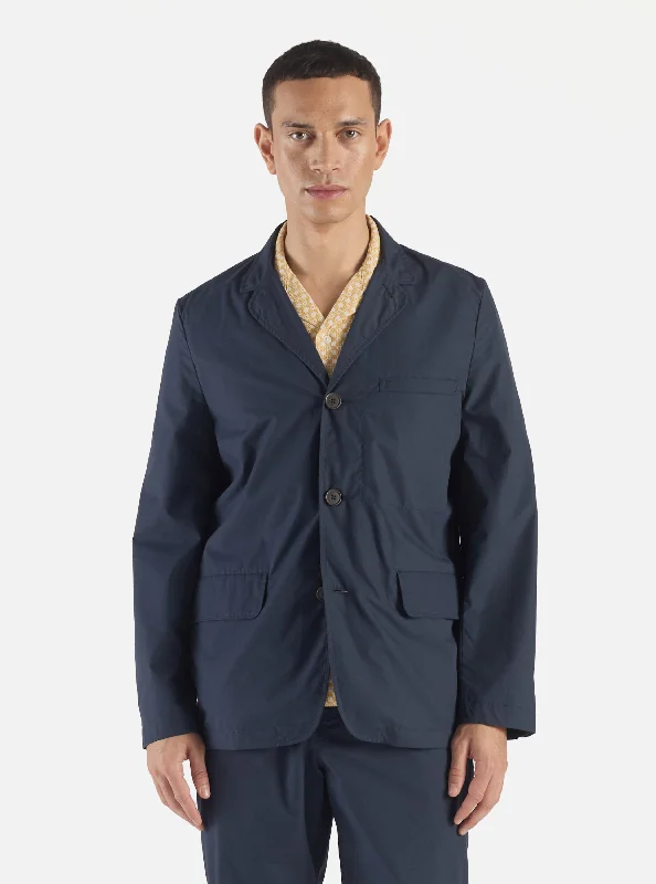 Universal Works Capitol Jacket in Navy Recycled Poly Tech