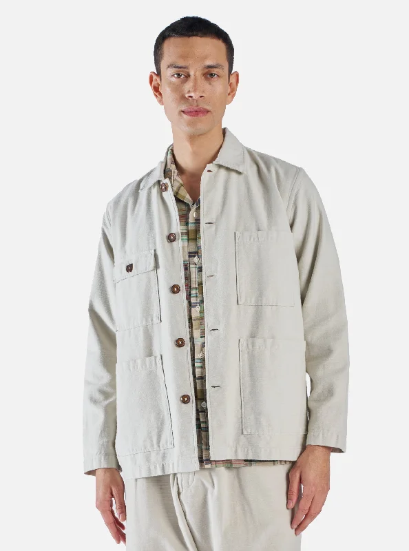 Universal Works Dockside Jacket in Driftwood Slub Sateen