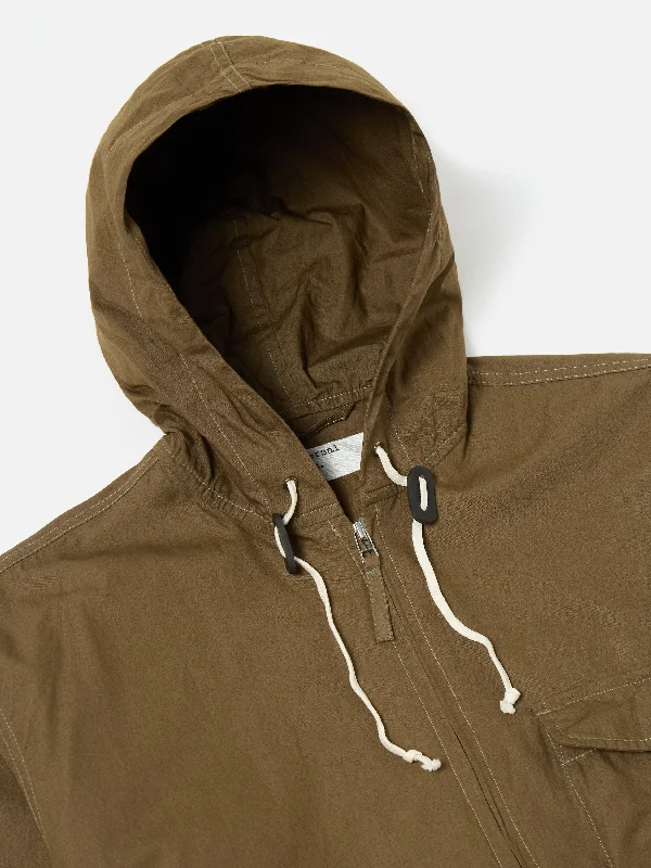 Universal Works Fistral Jacket II in Khaki Broad Cloth