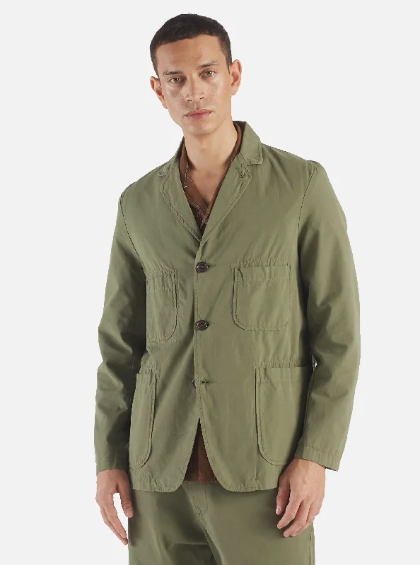 Universal Works Five Pocket Jacket in Birch Summer Canvas