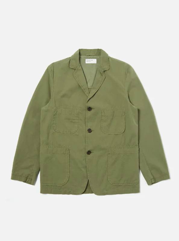 Universal Works Five Pocket Jacket in Birch Summer Canvas