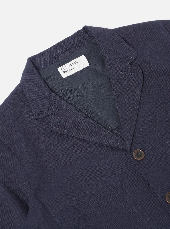 Universal Works Five Pocket Jacket in Navy Winter Twill