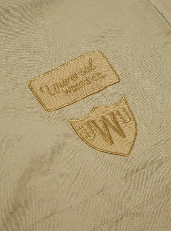 Universal Works Gower Jacket in Embroidered Stone Twill