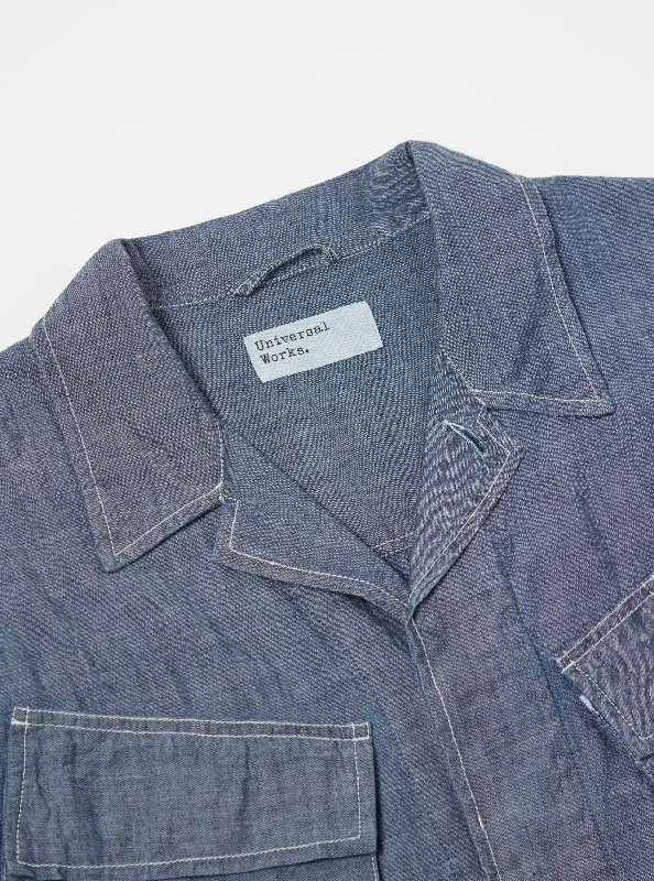 Universal Works Jungle Jacket in Indigo Chambray