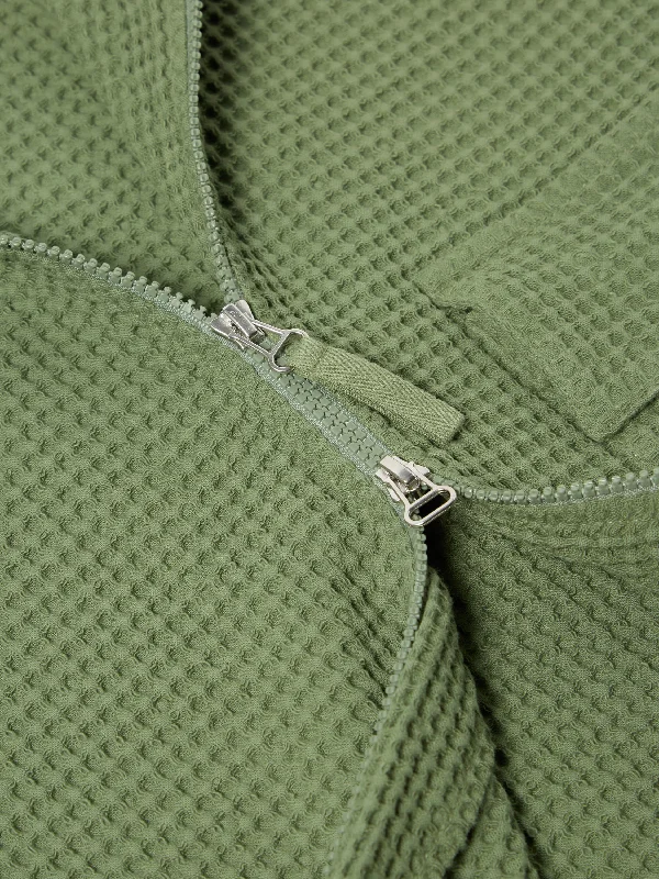 Universal Works K Track Top in Birch Pike Waffle