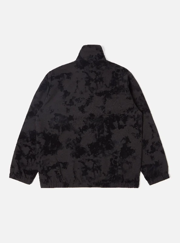 Universal Works K Track Top in Black Japanese Flock Camo