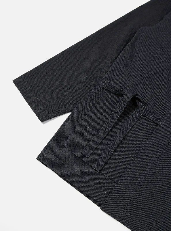 Universal Works Kyoto Work Jacket in Black Twill