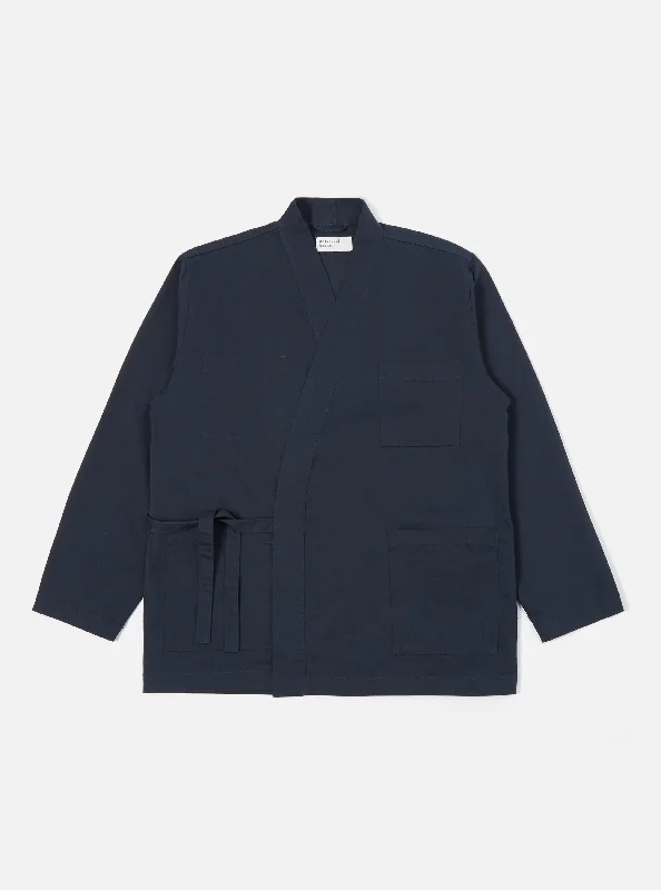 Universal Works Kyoto Work Jacket in Navy Twill